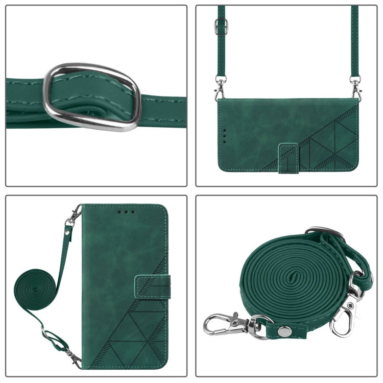 Funda de Cuero con Tapa y Relieve 3D para OnePlus Nord N10 5G (Verde)