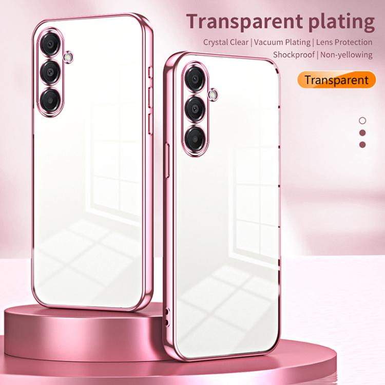 Funda transparente con orificios finos para Samsung Galaxy A17 (verde)