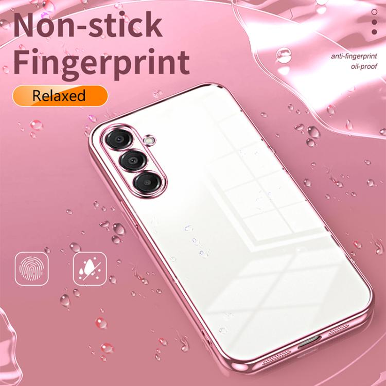 Funda transparente con orificios finos para Samsung Galaxy A17 (verde)