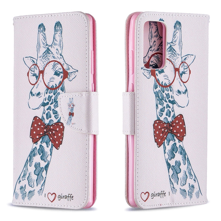 Estuche de Cuero abatible horizontal Samsung Galaxy Note 20 con soporte, ranuras para tarjetas y billetera (Ciervo)