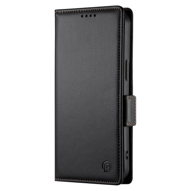 Funda de cuero esmerilado con hebilla lateral magnética para Redmi Turbo 4 Pro / Xiaomi Poco F7 (negro)