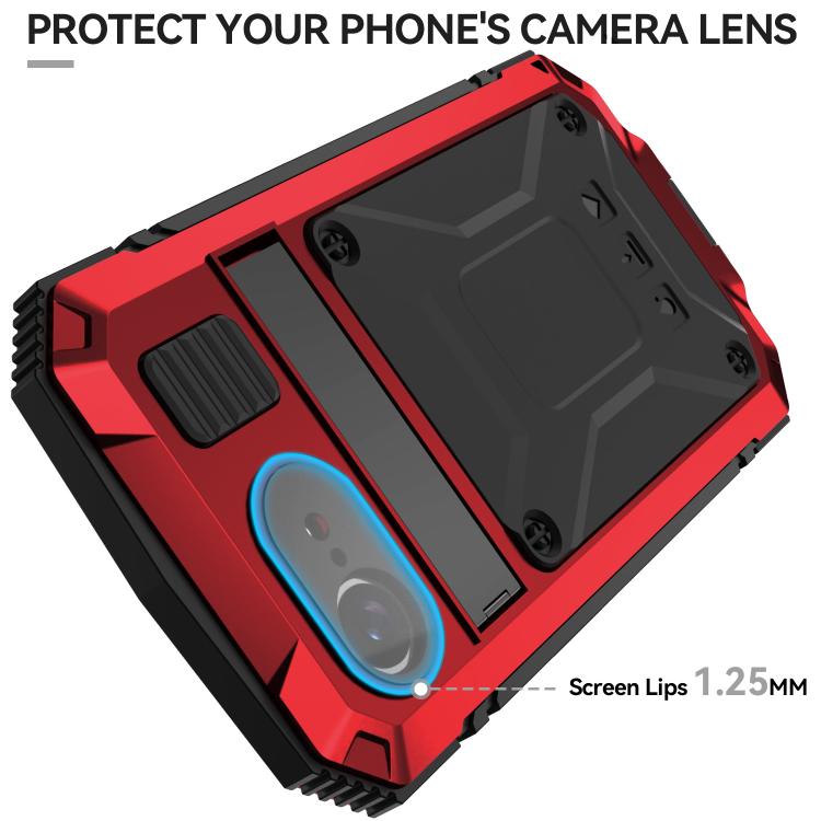 Funda para iPhone 16E R-Just Life Resistente al Agua, al Polvo y a Los Golpes (Roja)