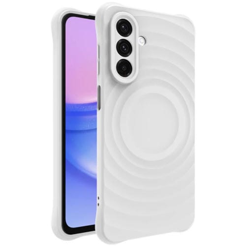 Funda Blanda Manbo para Samsung Galaxy A26 5G Imak Uc-6 Series con Diseño de Escarcha (Blanca)