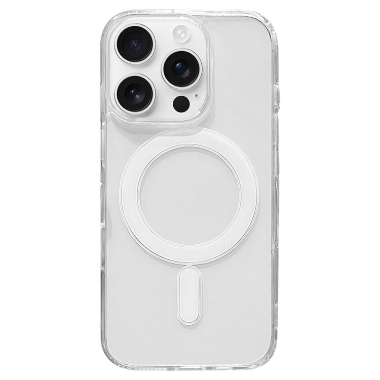 Funda de acrílico transparente de TPU MagSafe para iPhone 16 Pro, versión con animación emergente (transparente)