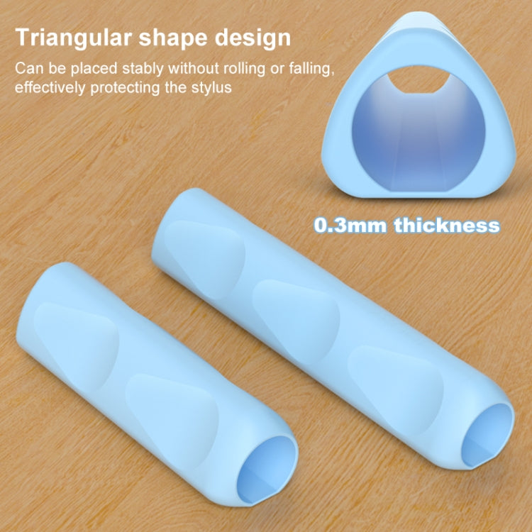 Funda Protectora Silicona Universal Lápiz Óptico Apple Pencil y Huawei M-Pencil (Azul)