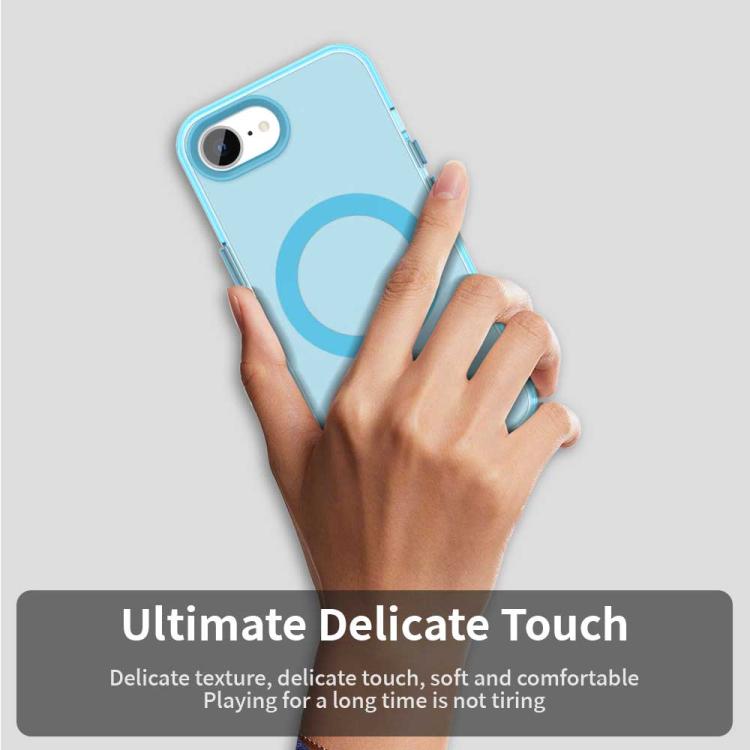 Funda Híbrida TPU y PC Candy con Protección Magsafe para iPhone 16E (Azul)