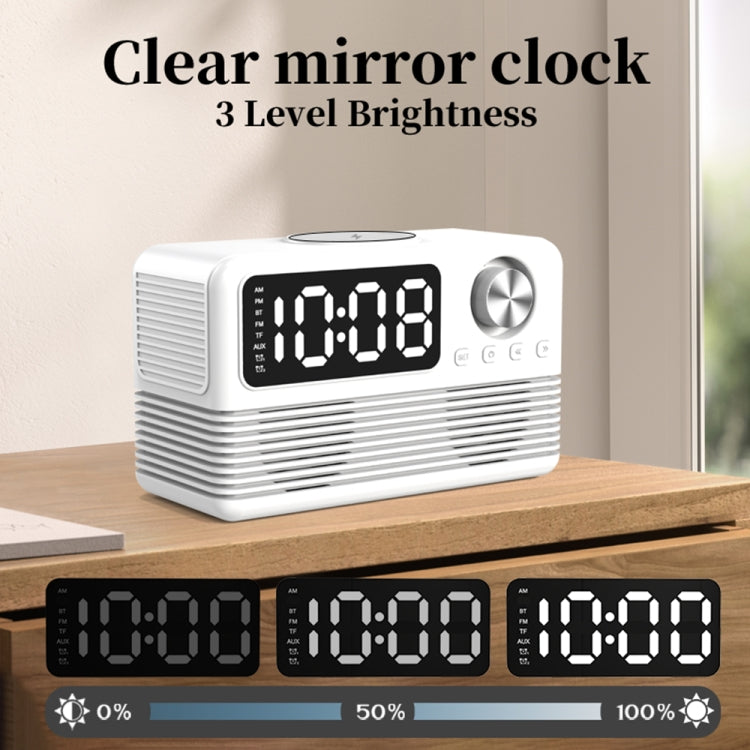 Altavoz Despertador Bt509 Bluetooth 5.3 Pantalla Música Radio (Rosa)