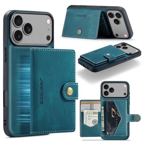 JEEHOOD J01 - Funda magnética desmontable estilo billetera para iPhone 17 Pro Max (azul)