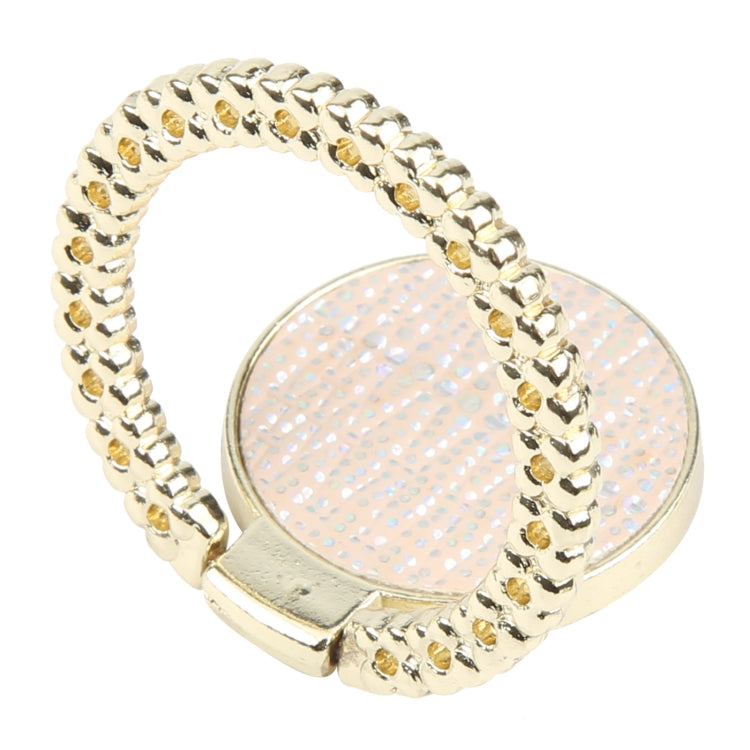 Soporte de Anillo para Teléfono Móvil Metal con Forma de Diamante (Dorado y Rosa Claro)