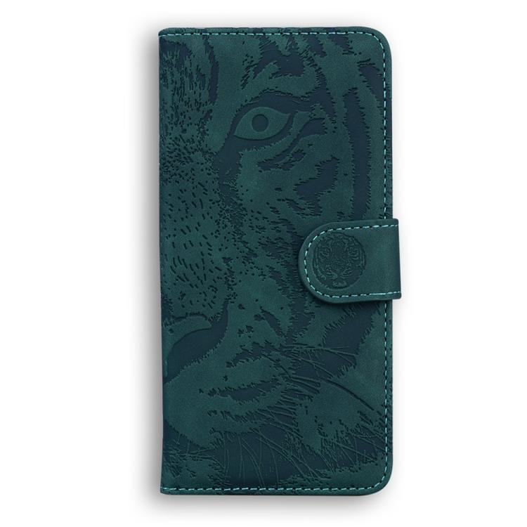 Funda de cuero con estampado de tigre para Redmi A5 4G (171,7 mm) (verde)