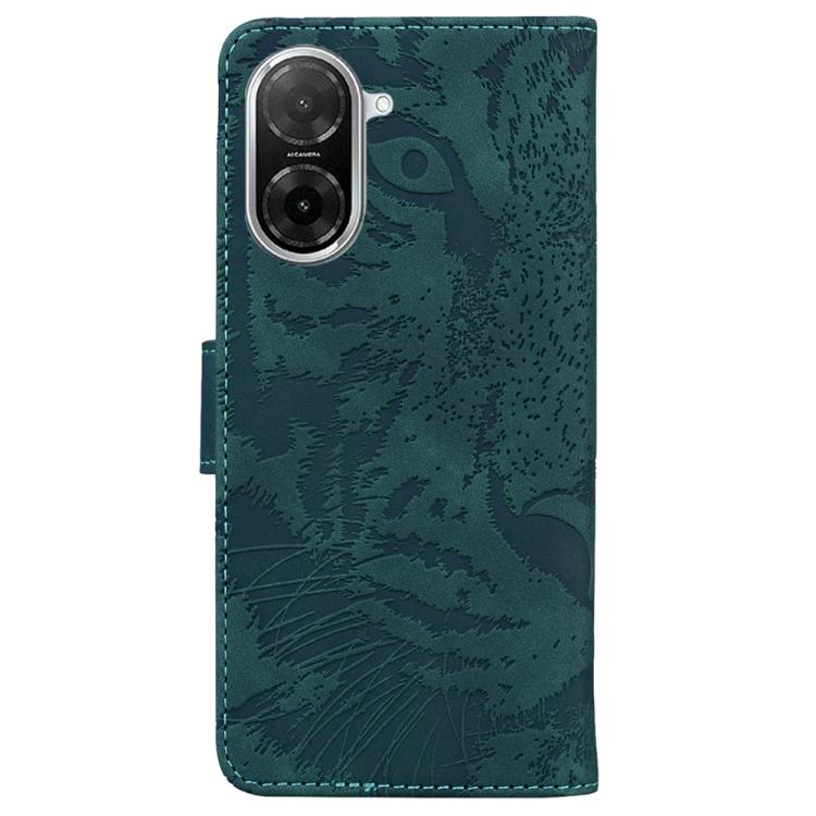 Funda de cuero con estampado de tigre para Redmi A5 4G (171,7 mm) (verde)