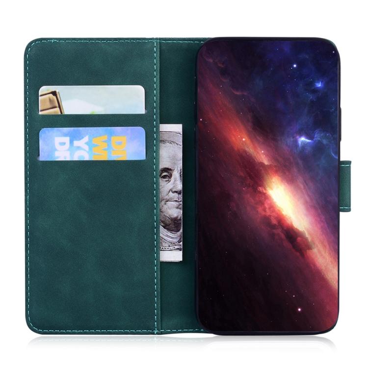 Funda de cuero con estampado de tigre para Redmi A5 4G (171,7 mm) (verde)