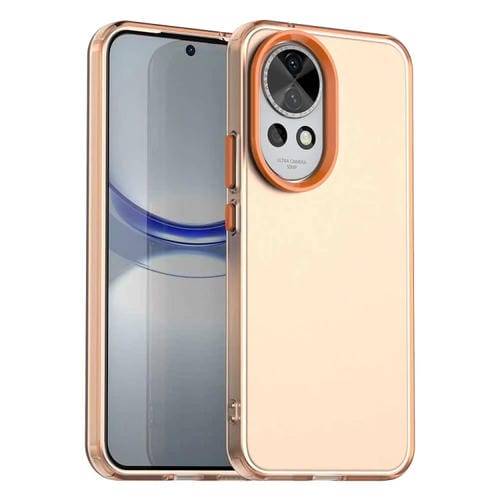 Funda híbrida TPU Huawei Nova 12 Candy PC a prueba de golpes (Naranja)