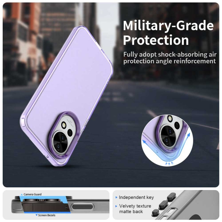 Funda híbrida TPU a prueba de golpes Huawei Nova 12 Candy PC (Morado)