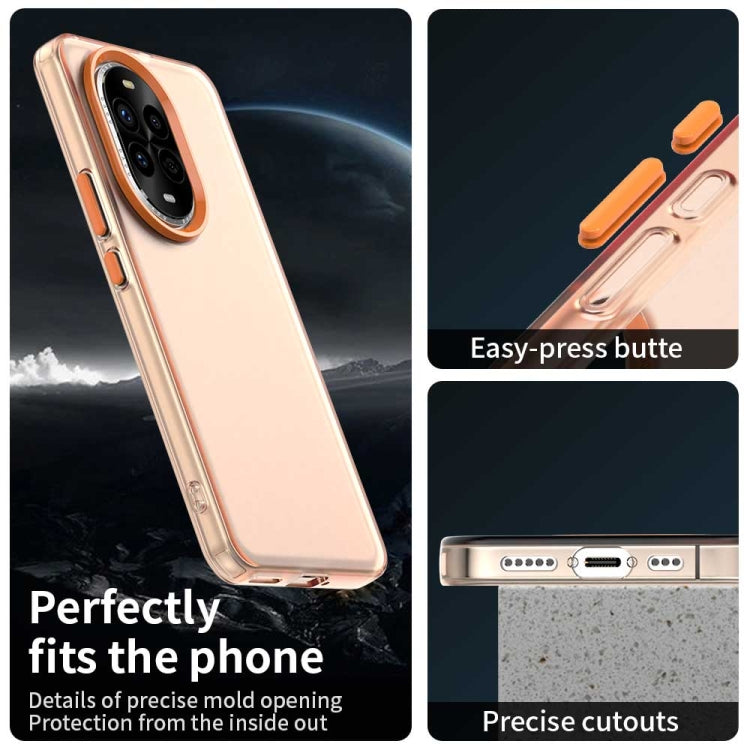 Funda híbrida TPU para Huawei Nova 13 Pro a prueba de golpes (Naranja)