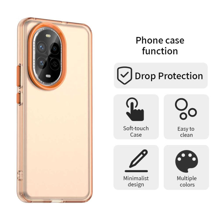 Funda híbrida TPU para Huawei Nova 13 Pro a prueba de golpes (Naranja)