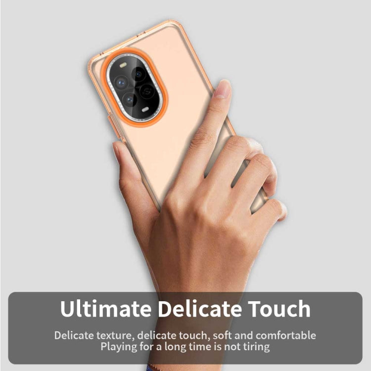 Funda híbrida TPU para Huawei Nova 13 Pro a prueba de golpes (Naranja)