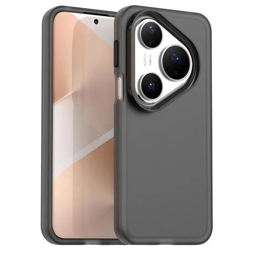 Funda híbrida de TPU a prueba de golpes para Huawei Pura 80 Pro Candy PC (negra)