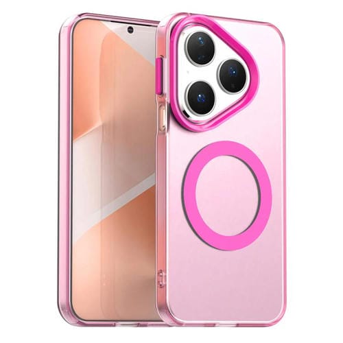 Funda híbrida de TPU y PC con Magsafe Candy para Huawei Pura 80 (roja)
