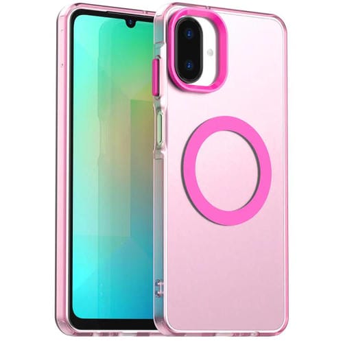 Funda híbrida de TPU y PC con Magsafe Candy para Samsung Galaxy A07 5G (roja)
