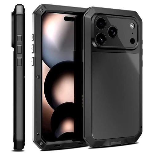 Funda impermeable IP54 a prueba de golpes para iPhone 17 Pro (negra)