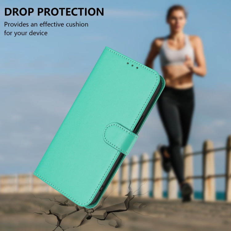 Funda de Piel para OnePlus 9 con Tacto Suave y Color Liso (Verde)