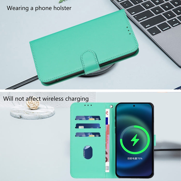 Funda de Piel para OnePlus 9 con Tacto Suave y Color Liso (Verde)