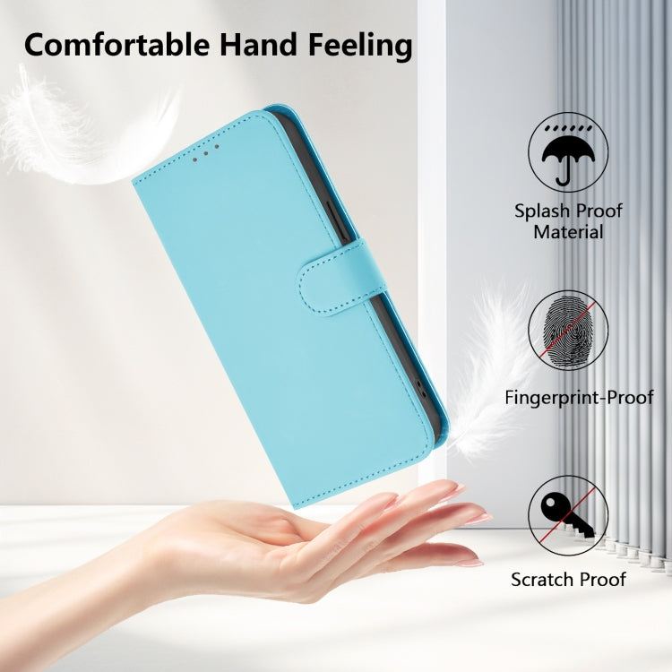 Funda de Piel para OnePlus 9 con Cordón (Azul Cielo)
