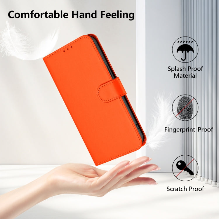 Funda de Cuero con Cordón para OnePlus 9 Pro Skin Feel (Naranja)