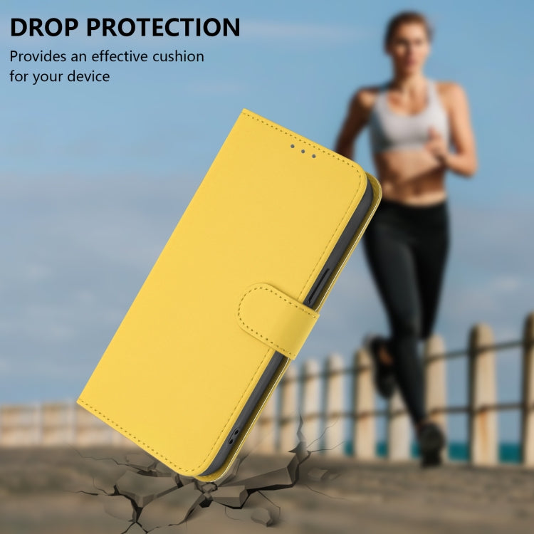 Funda de Piel para OnePlus 9 Pro (Amarillo Limón) con Tacto Suave y Color Liso