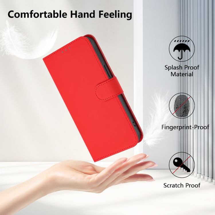 Funda de Piel con Cordón para OnePlus 11 (Rojo)