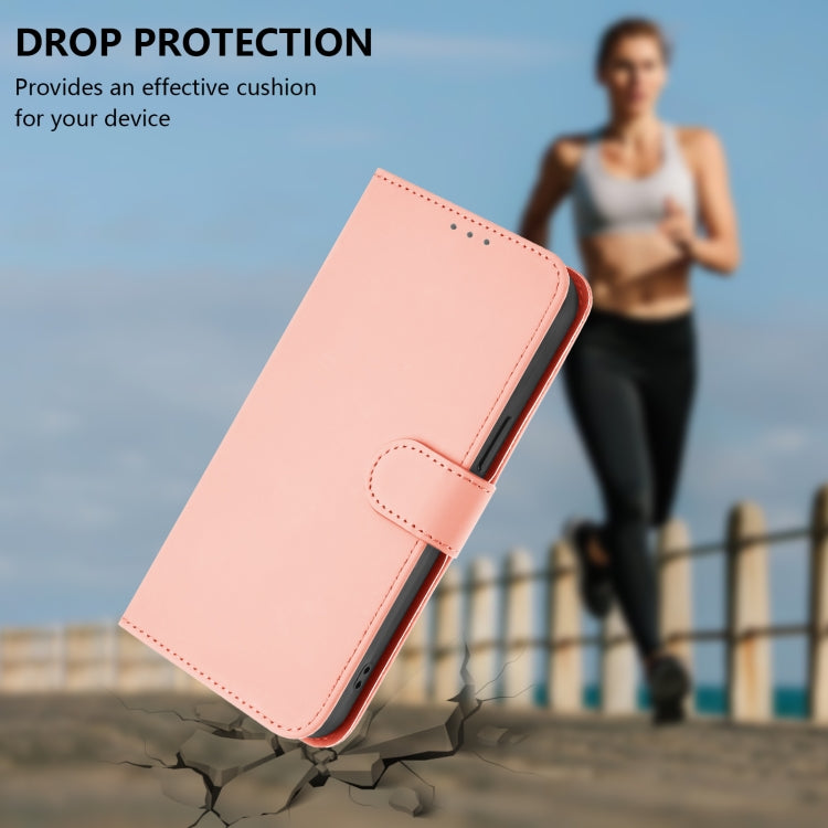 Funda de Cuero con Cordón para OnePlus 11R 5G con Tacto de Piel (Rosa)