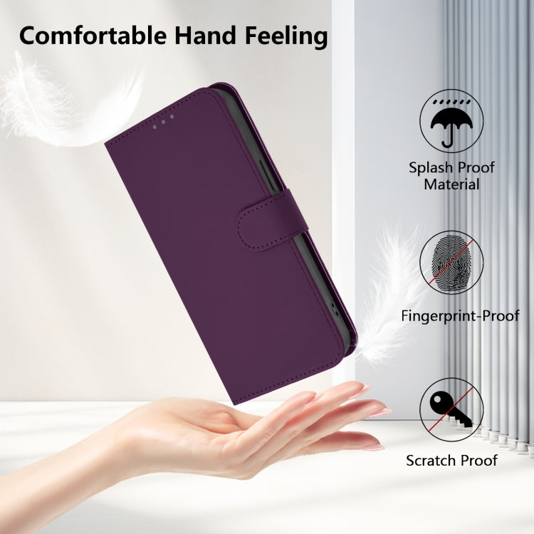 Funda de Piel Sintética con Cordón para OnePlus Nord 3/Ace 2V (Violeta)