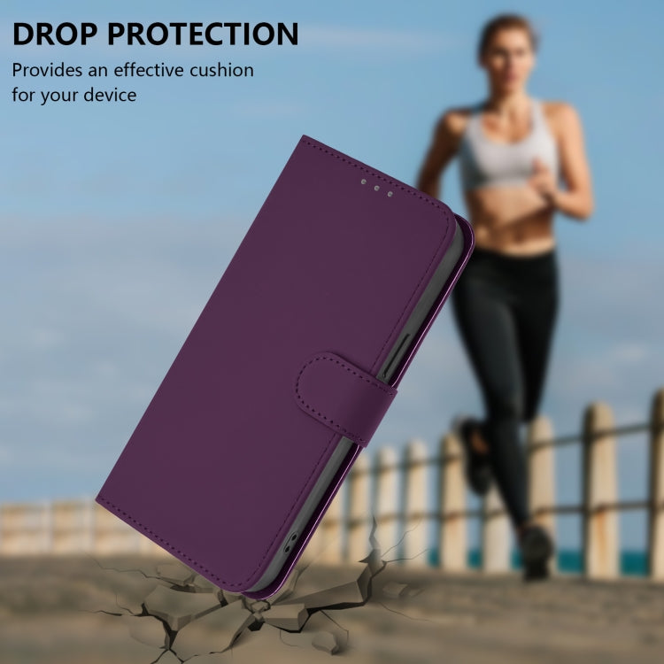Funda de Piel Sintética con Cordón para OnePlus Nord 3/Ace 2V (Violeta)