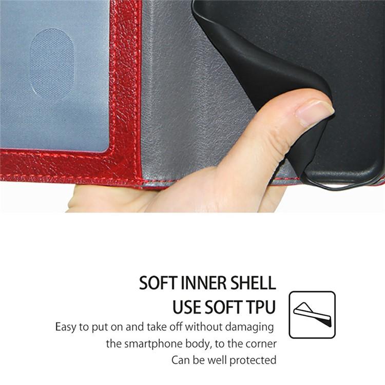 Funda de cuero con cremallera para Samsung Galaxy Xcover 7 Pro 5G (roja)