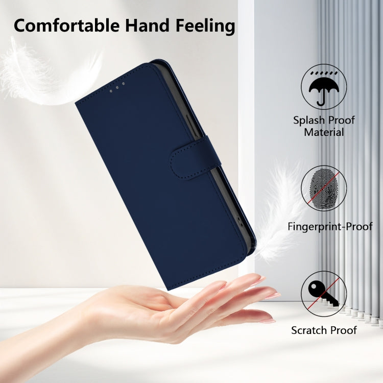 Funda Piel Sintética + Cordón para TCL 50 Xl (Azul Marino)