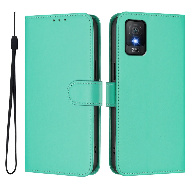 Funda de Piel Sintética con Cordón para Teléfono TCL 403 (Verde)