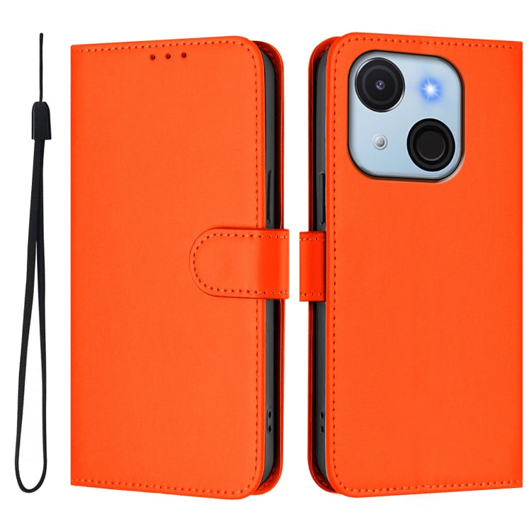 Funda Piel Sintética Itel A50C con Cordón para Teléfono (Naranja)