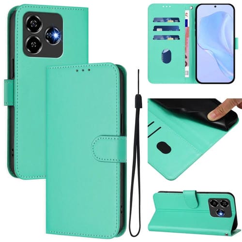 Funda Piel Sintética con Cordón para ZTE Blade V60 (Verde)