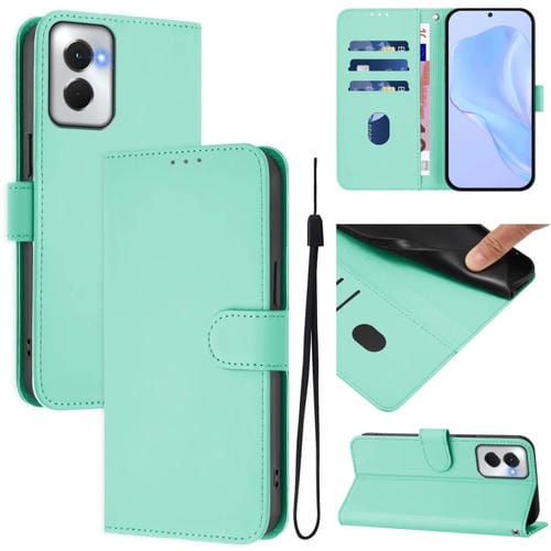 Funda Piel Sintética con Cordón para Motorola Moto G Power 5G (2024) (Verde Menta)