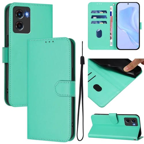 Funda de Piel con Cordón para Motorola Moto G05 Protección y Estilo (Verde)