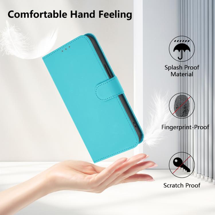 Funda Piel Sintética con Cordón para Huawei Nova 13/Nova 12 (Azul Lago)