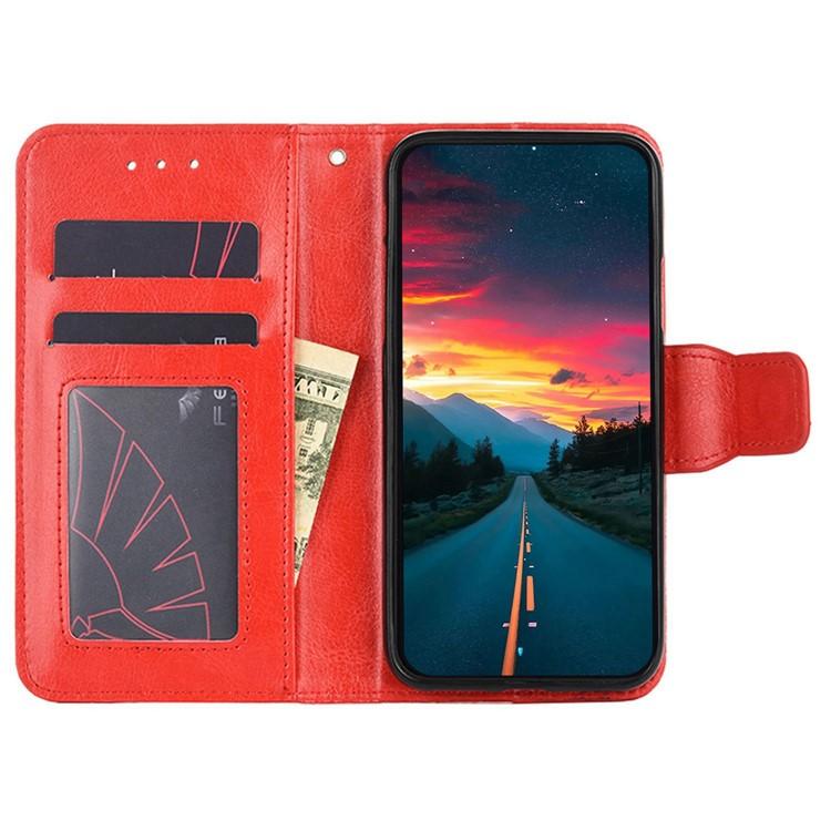 Funda de cuero con textura de cristal para Samsung Galaxy Xcover 7 Pro 5G (roja)