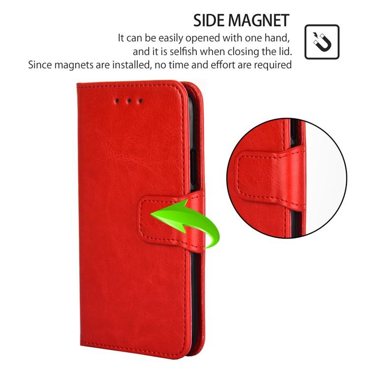 Funda de cuero con textura de cristal para Samsung Galaxy Xcover 7 Pro 5G (roja)