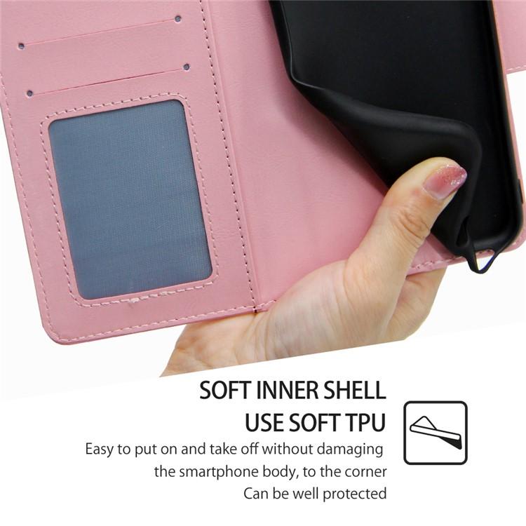 Funda de cuero con textura de cristal para Samsung Galaxy Xcover 7 Pro 5G (rosa)