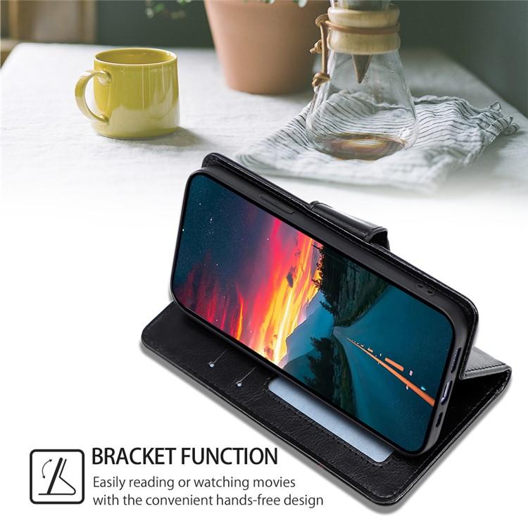 Funda de cuero con textura de cristal para Samsung Galaxy Xcover 7 Pro 5G (negra)