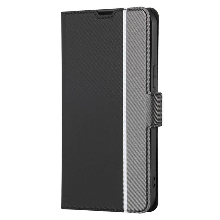 Funda de cuero con textura de sarga y botones laterales para Samsung Galaxy Xcover 7 Pro 5G (negra)