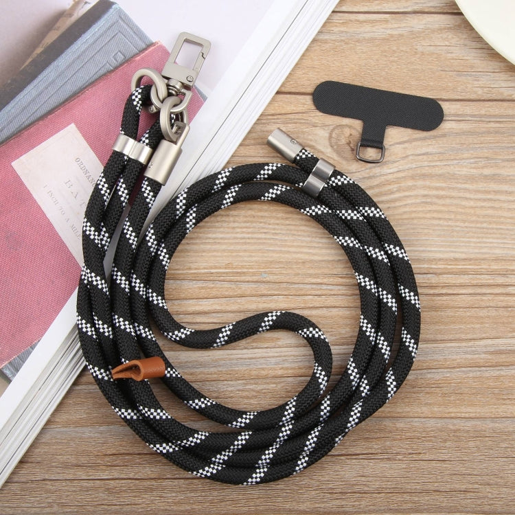 Cordón para cuello ajustable antipérdida con hebilla plateada 8mm para teléfono móvil (Rosa Claro y Rojo)