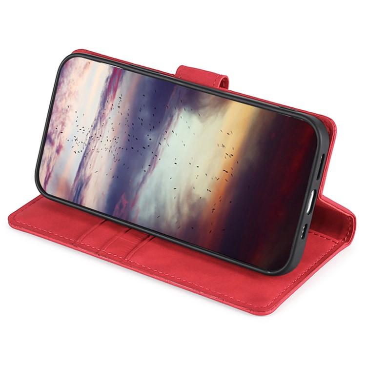 Funda de piel con cierre magnético y diseño de cocodrilo para Samsung Galaxy Xcover 7 Pro 5G (roja)