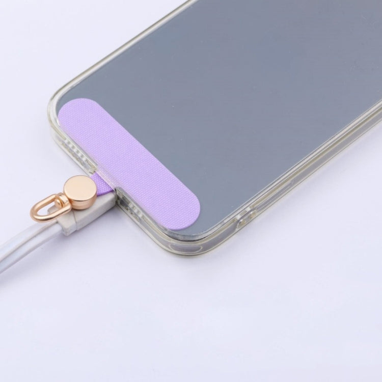 Junta de Fijación para Cordón de Teléfono Móvil con Rotación 360 Grados (Azul Oscuro)
